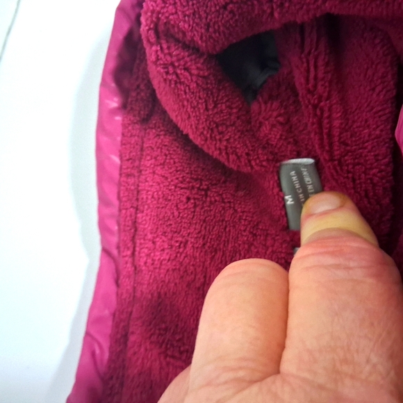 White Sierra Lined Floral Fuschia/Pink Barbiecore Women's Puffer Jacket M - Picture 2 of 12